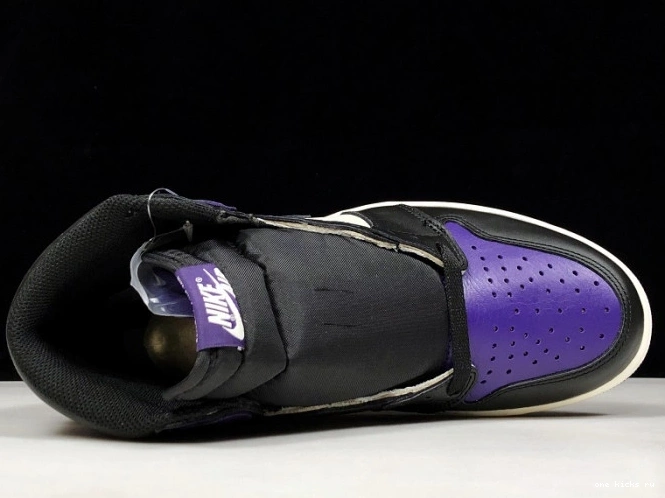 Rep Onekick Court Jordan 1 555088-501 Purple Air 0712